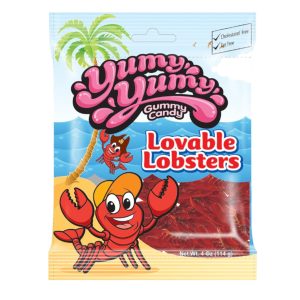 Yumy Yumy Gummy Candy Lovable Lobsters 4oz (114g)