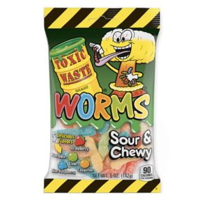 Toxic Waste Sour Gummy Worms 5oz 142g