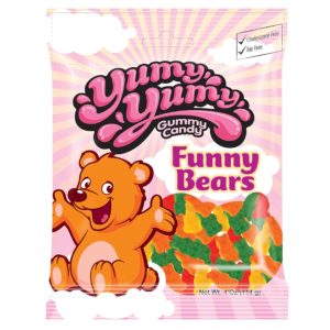 Yumy Yumy Gummy Candy Funny Bears 4oz (114g)