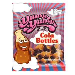 Yumy Yumy Gummy Candy Cola Bottles 4oz (114g)