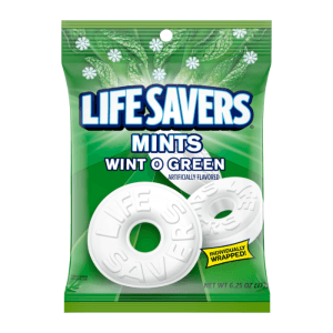 Lifesavers Hard Candy Wint-O-Green Peg Bag 177g