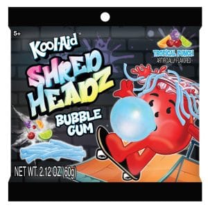 Kool-Aid Shred Headz Tropical Punch Bubblegum 60g