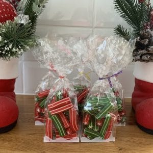 Green And Red Poles ( small treat bags )